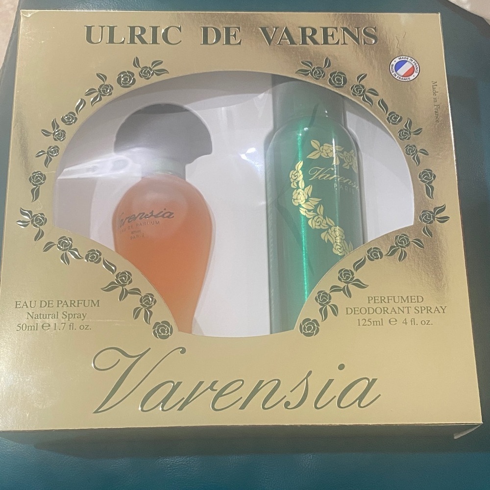 Varensia Perfume and Deodorant Set - Orange and Green